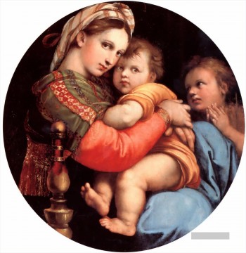 Die Madonna des Stuhls Renaissance Meister Raphael Ölgemälde